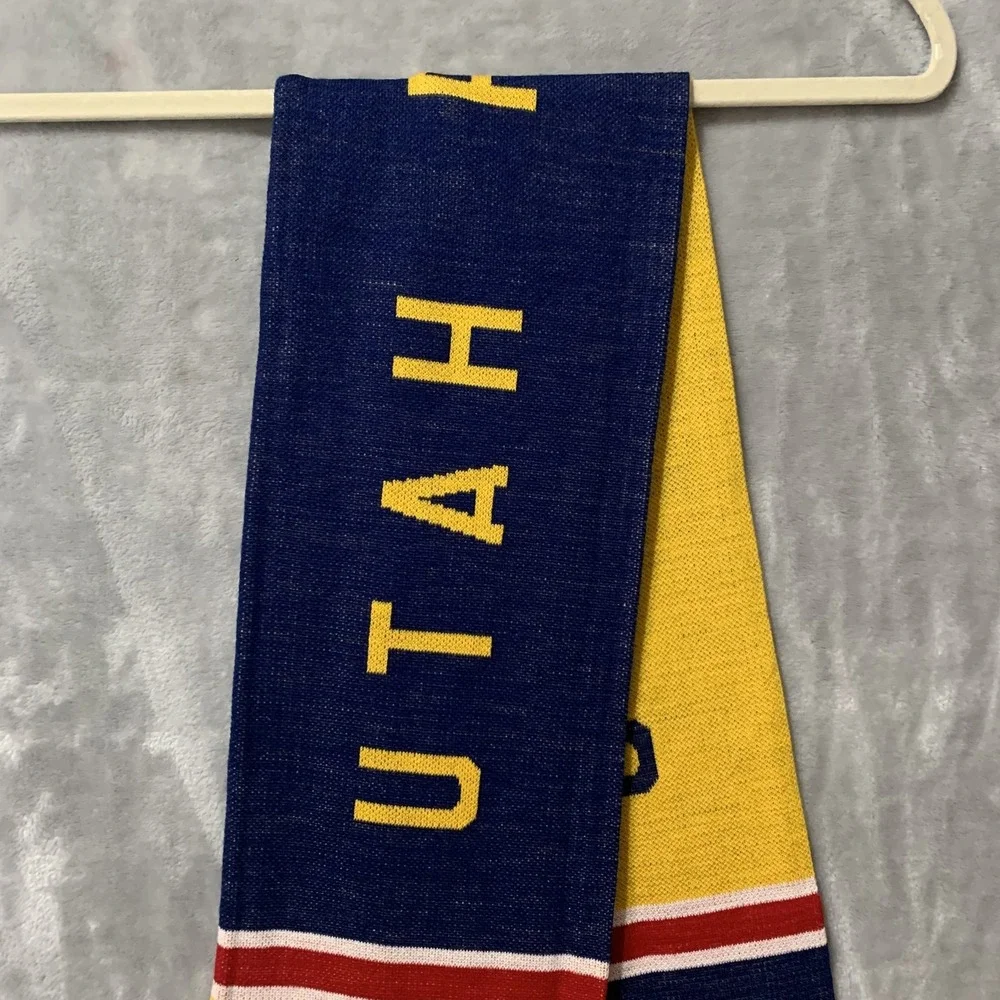 Utah Royals FC Soccer Scarf Ruffneck NWSL Fan Apparel Navy Blue Yellow Red NEW